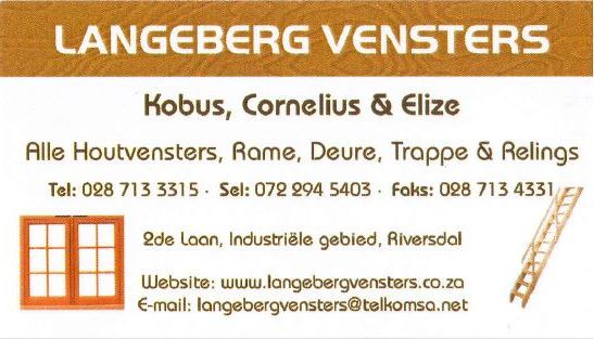 Langeberg Vensters