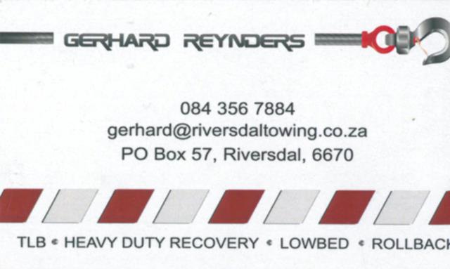 Riversdal towing 2