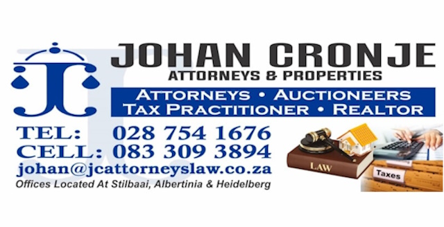 Johan Cronje Attorneys Stilbaai Albertinia Heidelberg